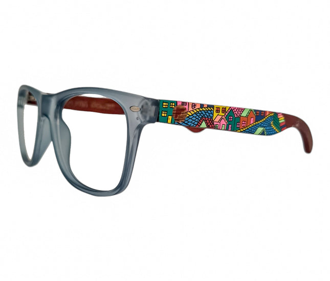 Line Celeste Acetato Madera Pintado Valpo Optico Pintado