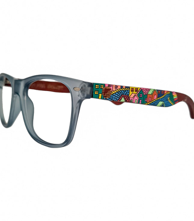 Line Celeste Acetato Madera Pintado Valpo Optico Pintado