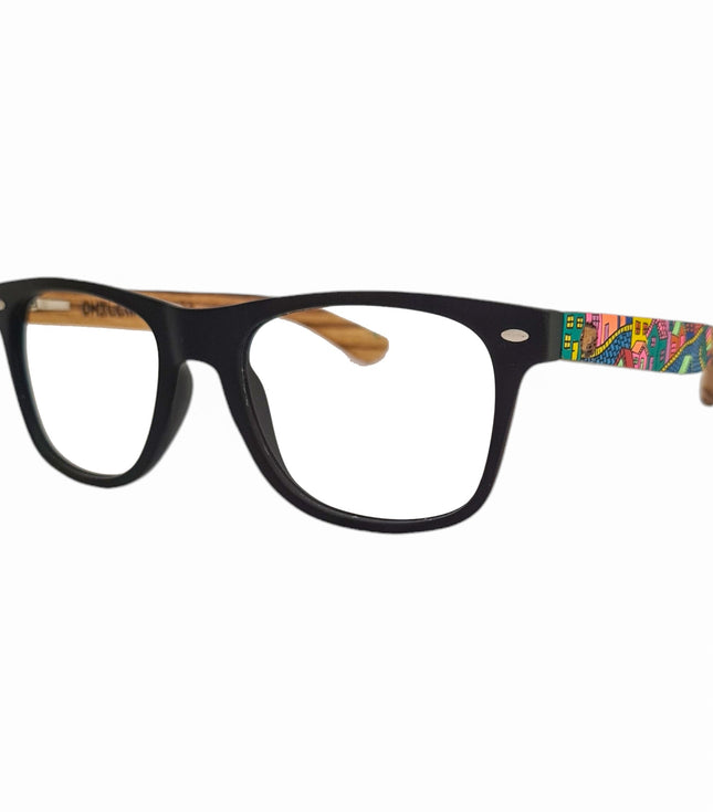 Line Negro Acetato Madera Pintado Valpo Optico Pintado