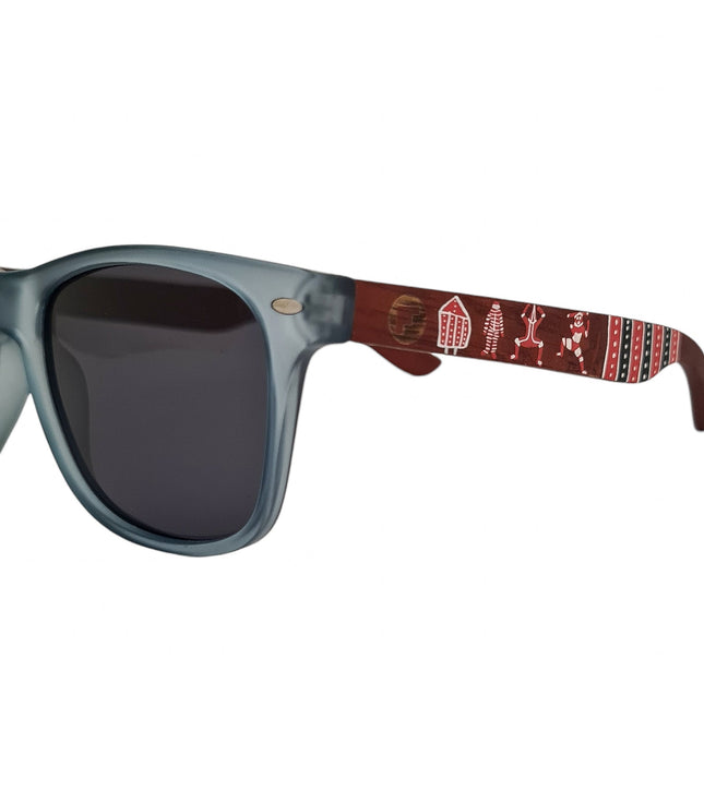 Line Celeste Acetato Madera Pintado Selknam De Sol Pintados