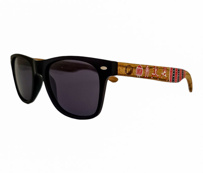 Line Negro Acetato Madera Pintado Selknam De Sol Pintados