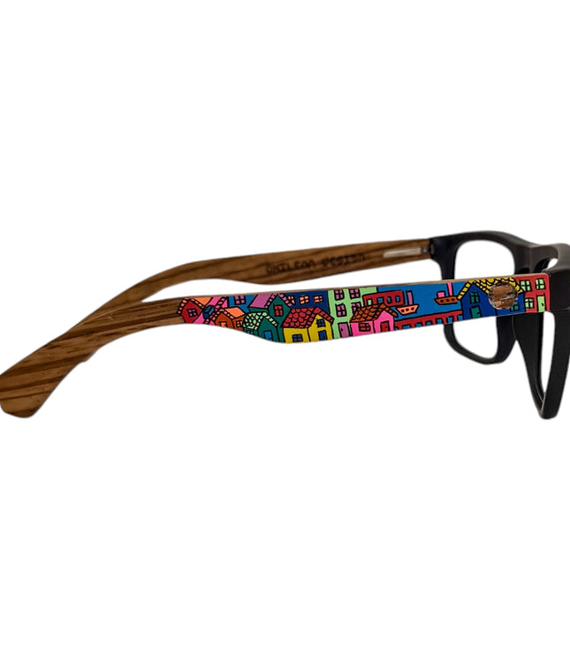 Ruffi Negro Acetato Madera Pintado Valpo Optico Pintado