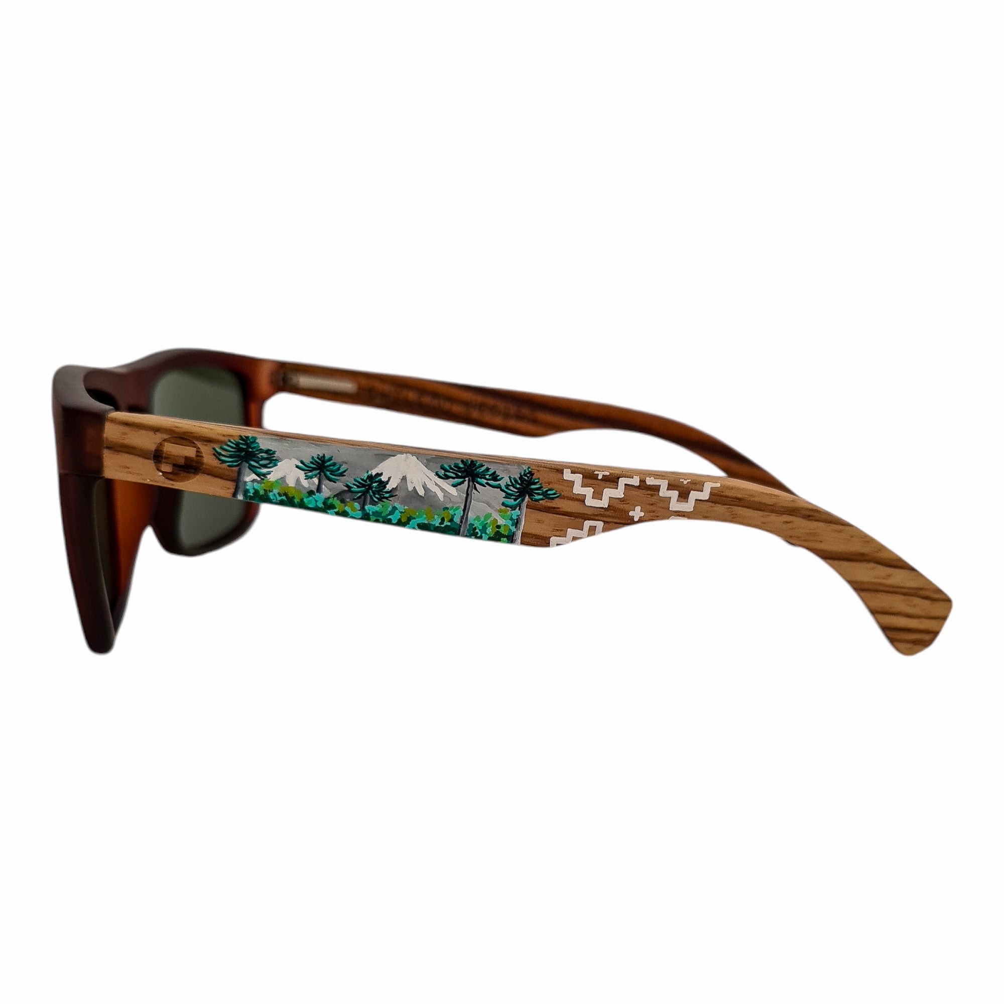 Ruffi Cafe Acetato Madera Pintado Araucarias De Sol Pintados