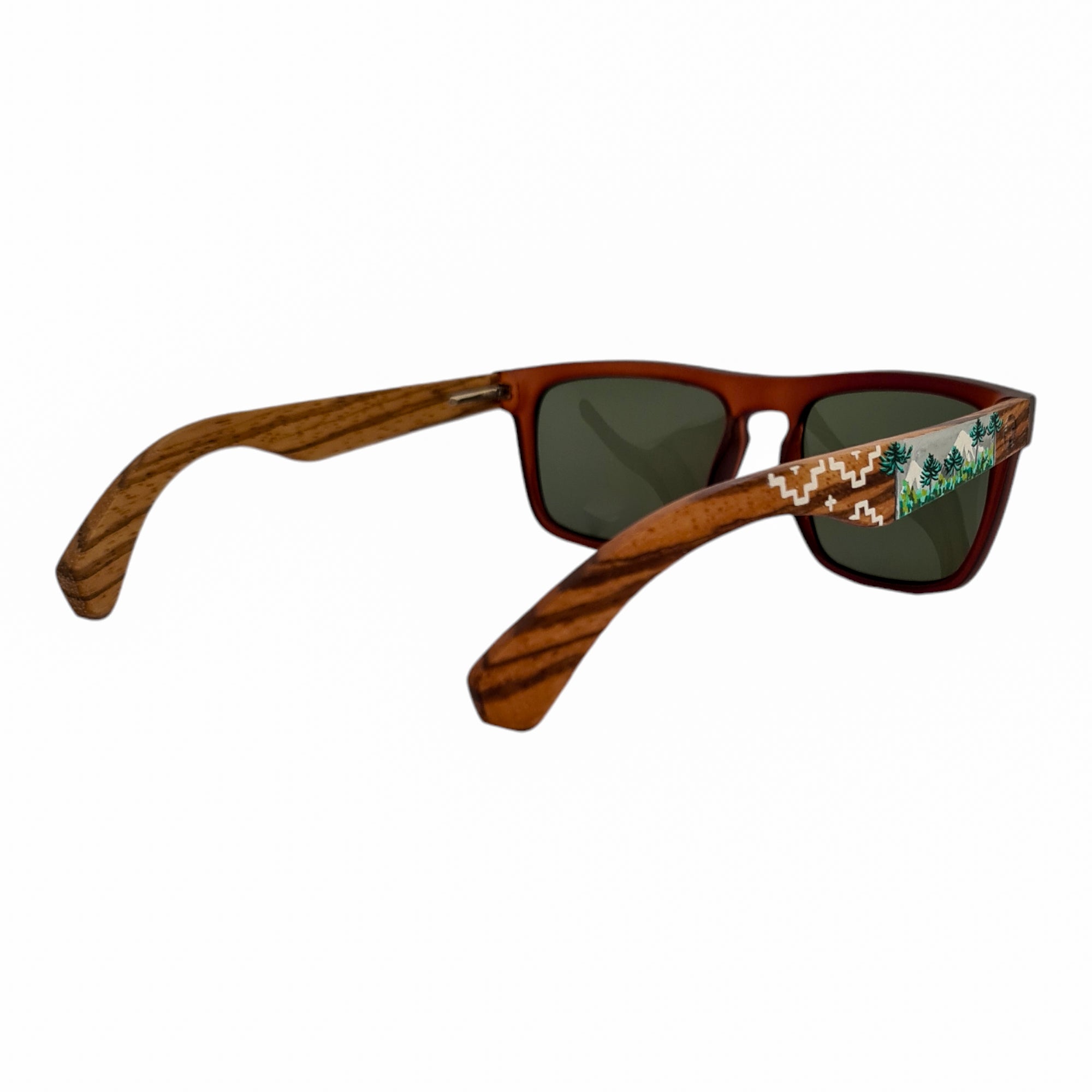 Ruffi Cafe Acetato Madera Pintado Araucarias De Sol Pintados