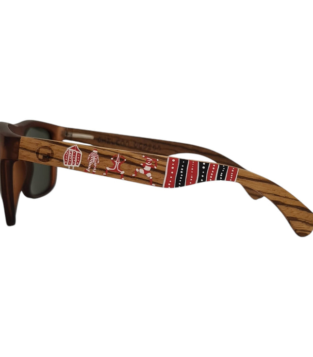 Ruffi Cafe Acetato Madera Pintado Selknam De Sol Pintados