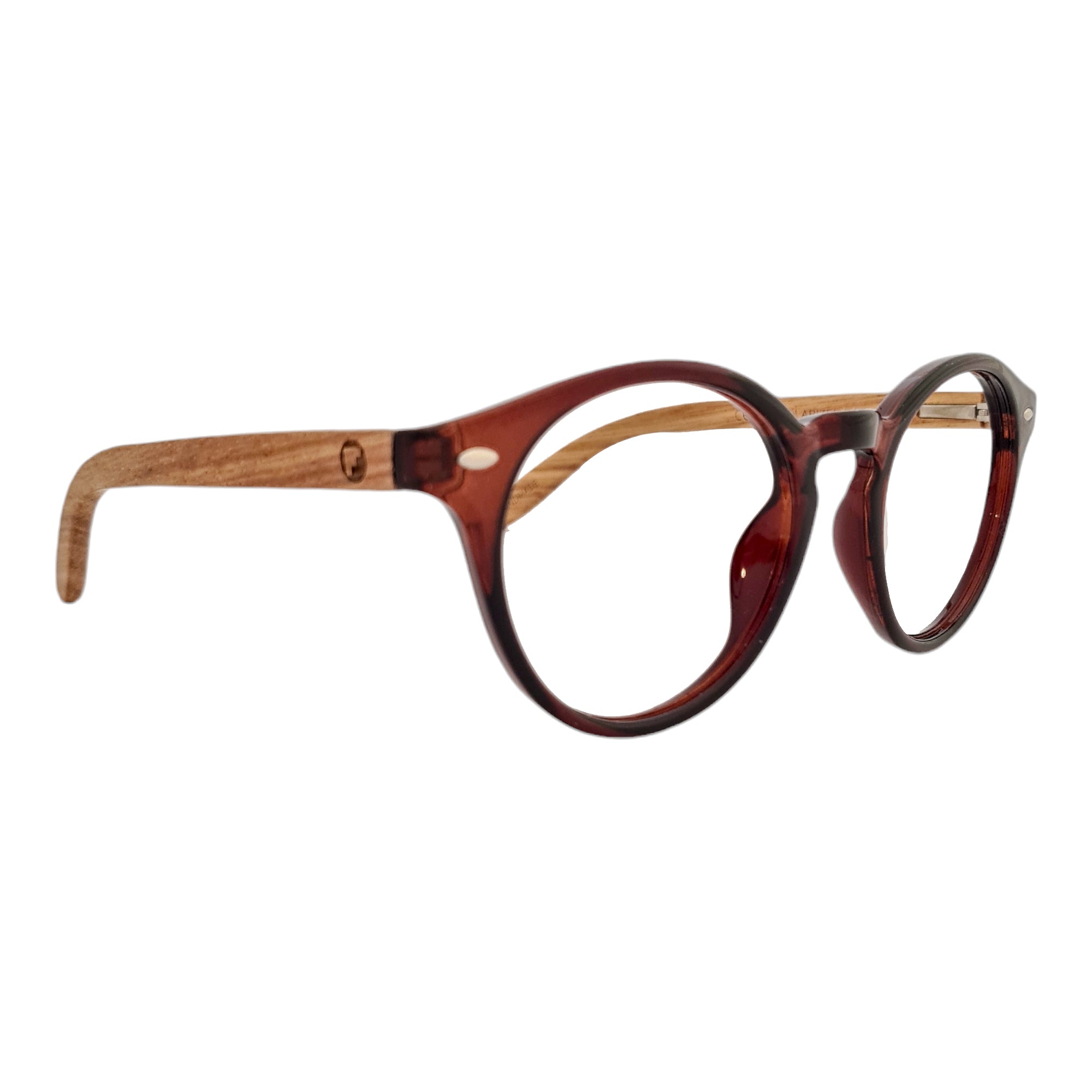 Gogo Burdeo Acetato Madera Optico Personalizado