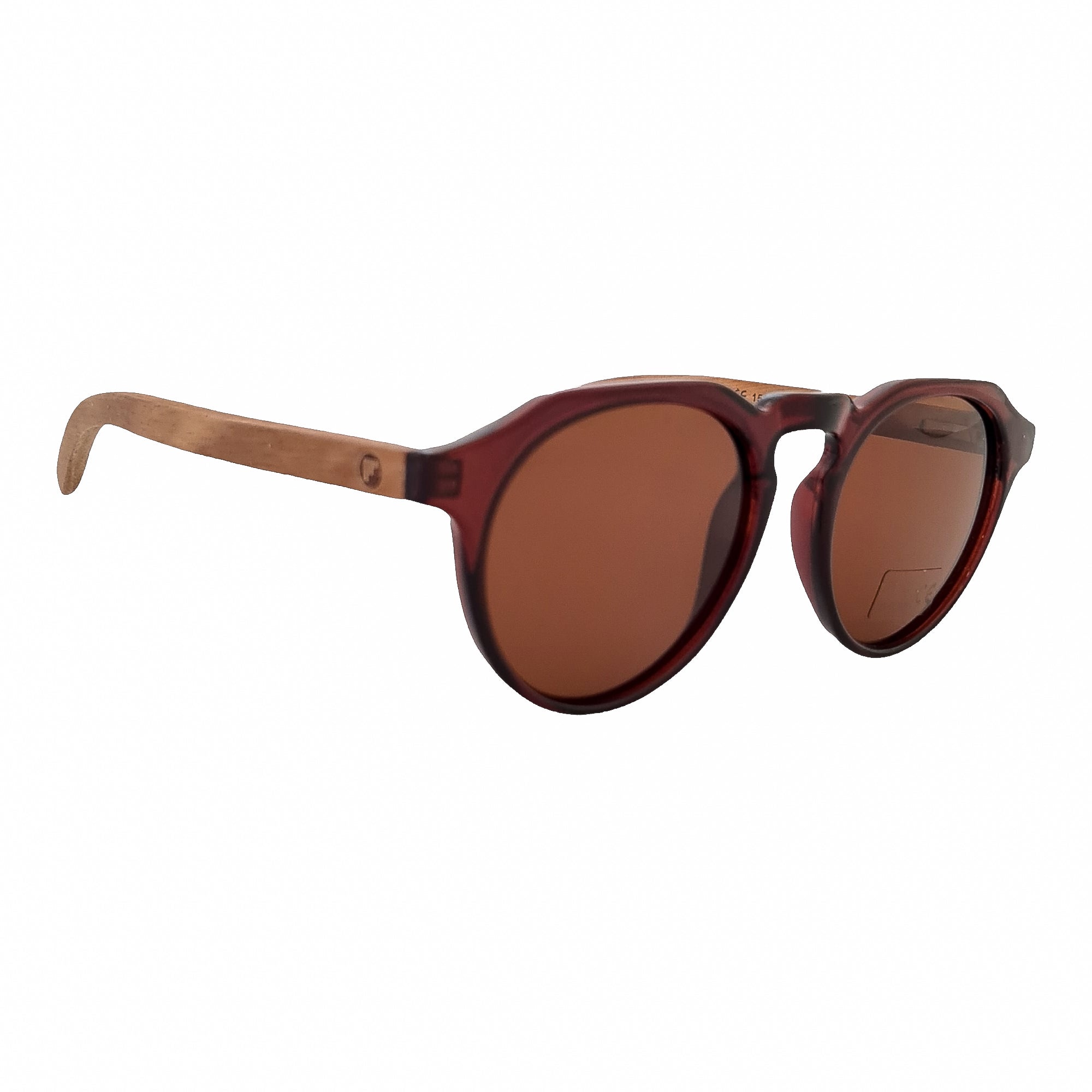 Gogo Clasico Burdeo Acetato Madera De Sol