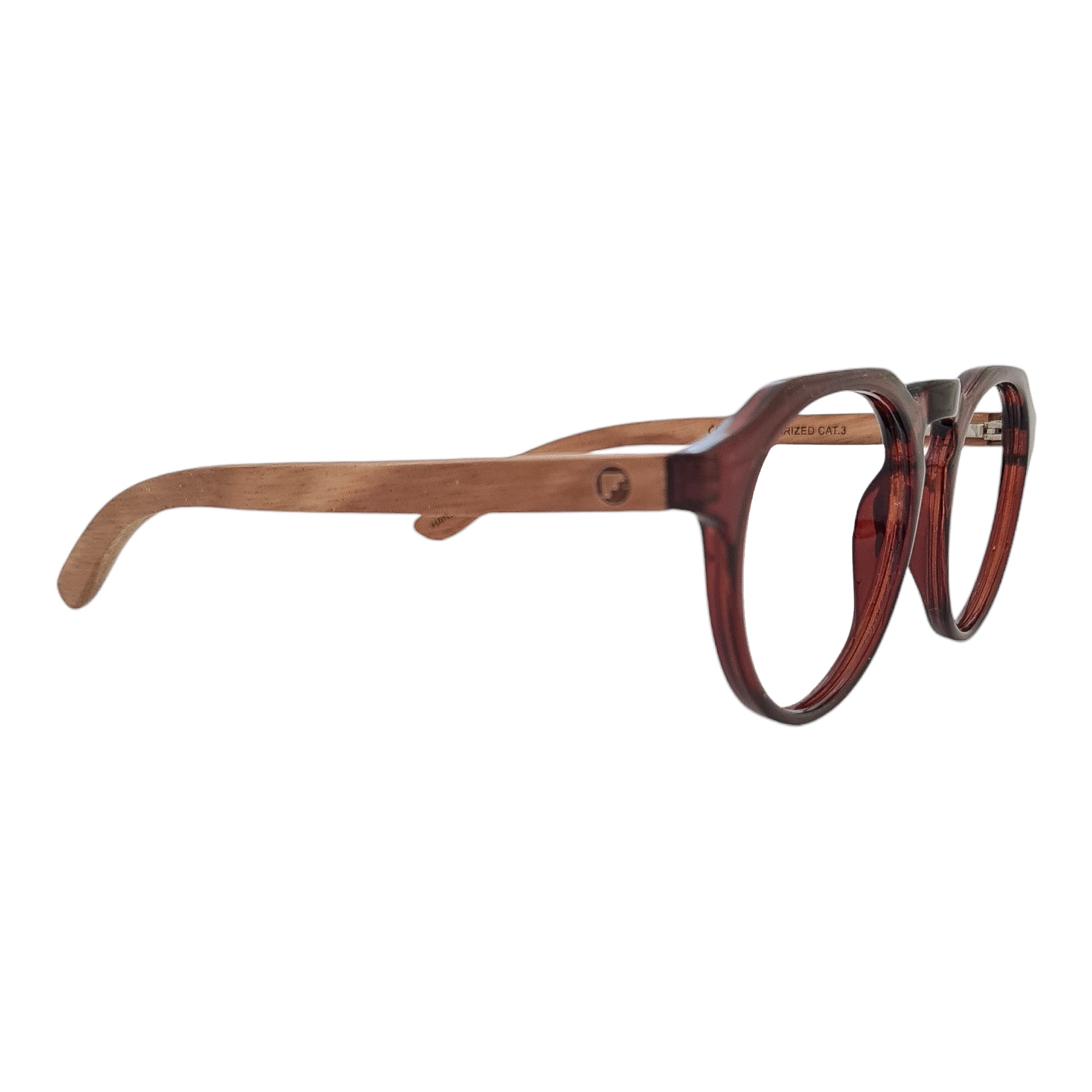 Gogo Clasico Burdeo Acetato Madera Optico