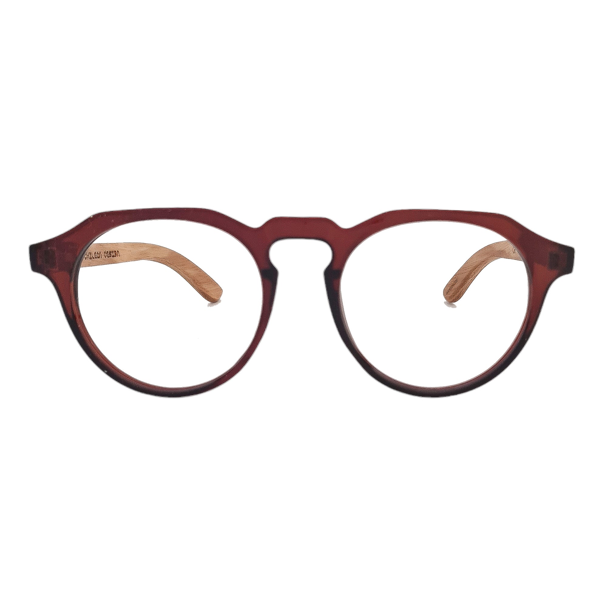 Gogo Clasico Burdeo Acetato Madera Optico