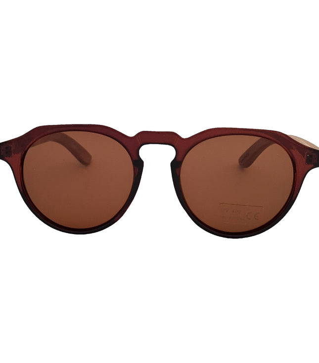 Gogo Clasico Burdeo Acetato Madera De Sol Personalizado