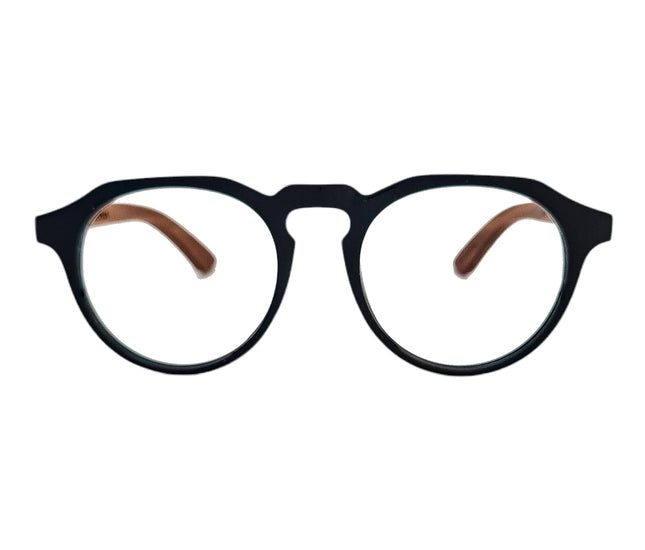 Gogo Clasico Negro Vazul Acetato Madera Optico Personalizado
