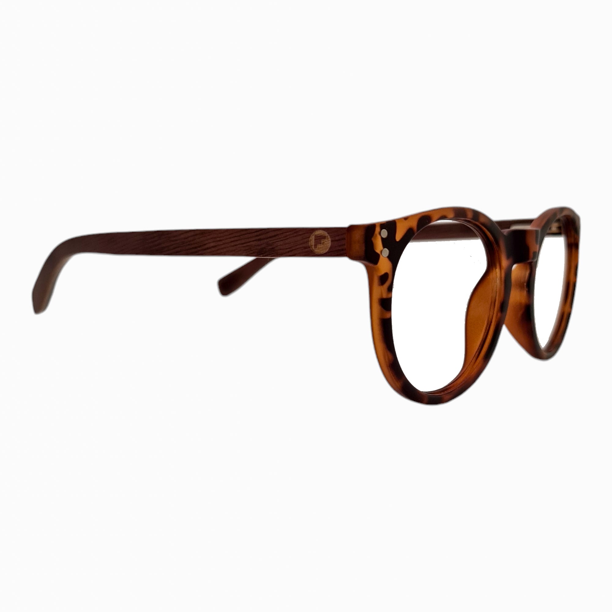 Gogo Mini Tortoise Cafe Acetato Madera Optico