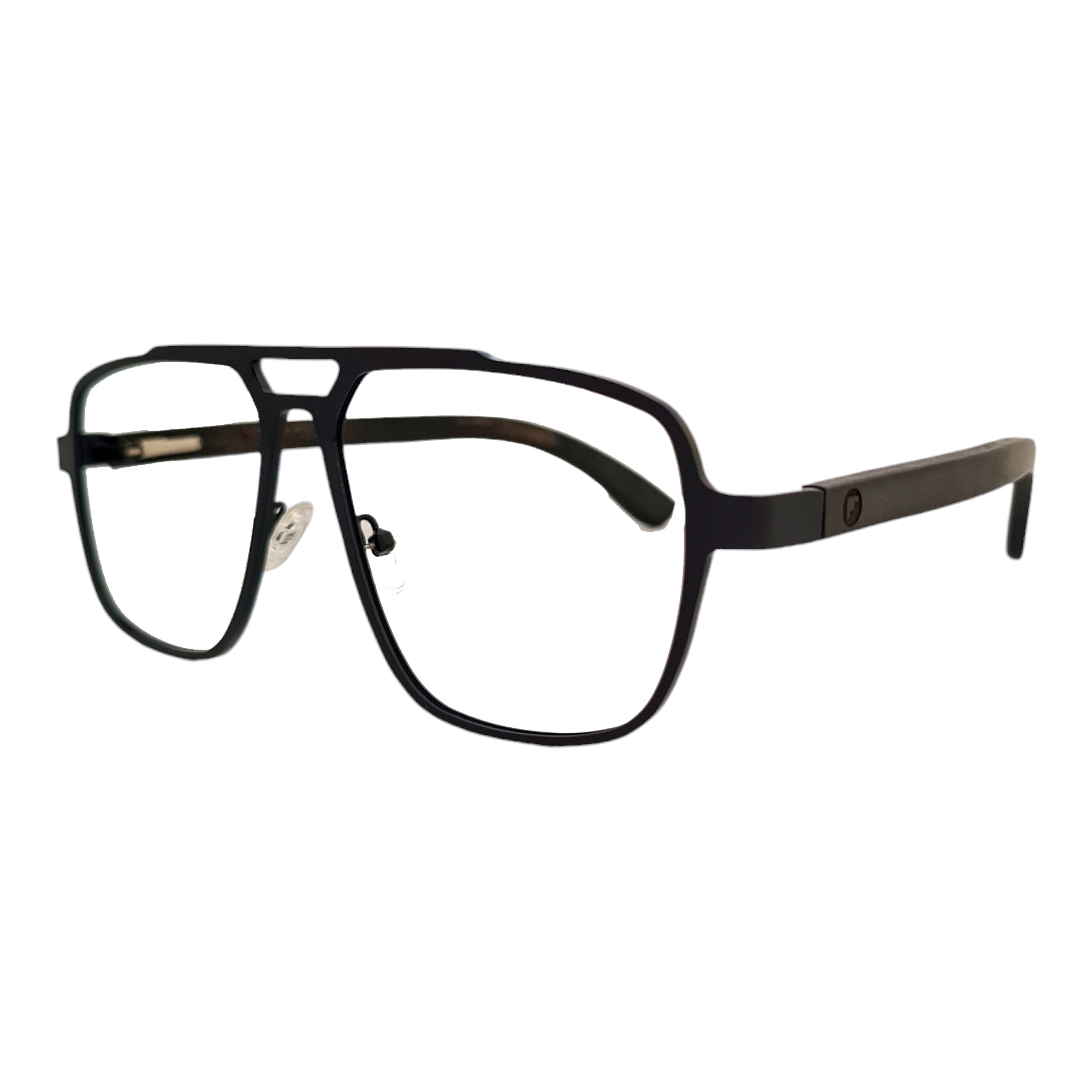 Square Bridge Negro Acero Madera Optico Personalizado